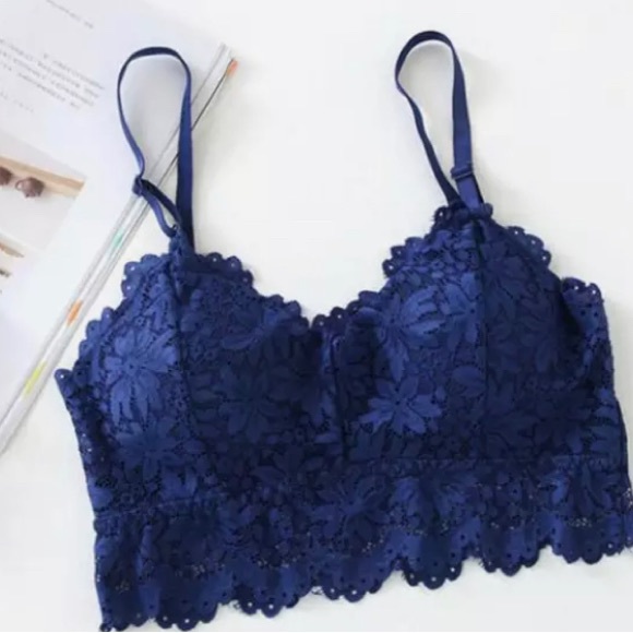 2️⃣4️⃣3️⃣. Women Push Up Wireless Lace Bra Top Full Cup Adjusted-str - Picture 1 of 4